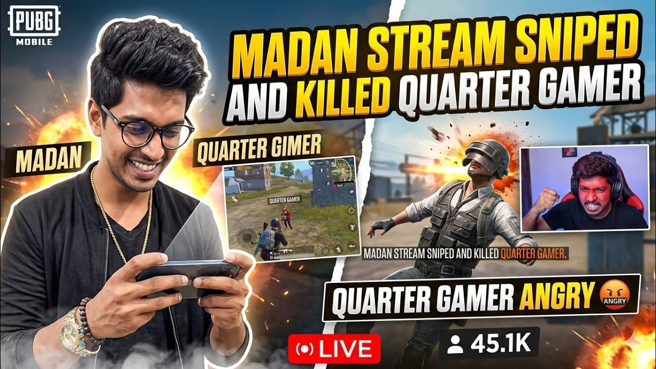 MADAN & Quarter Gamer in Same Lobby || PUBG MADAN || madan op || Quarter Gamer || MADAN