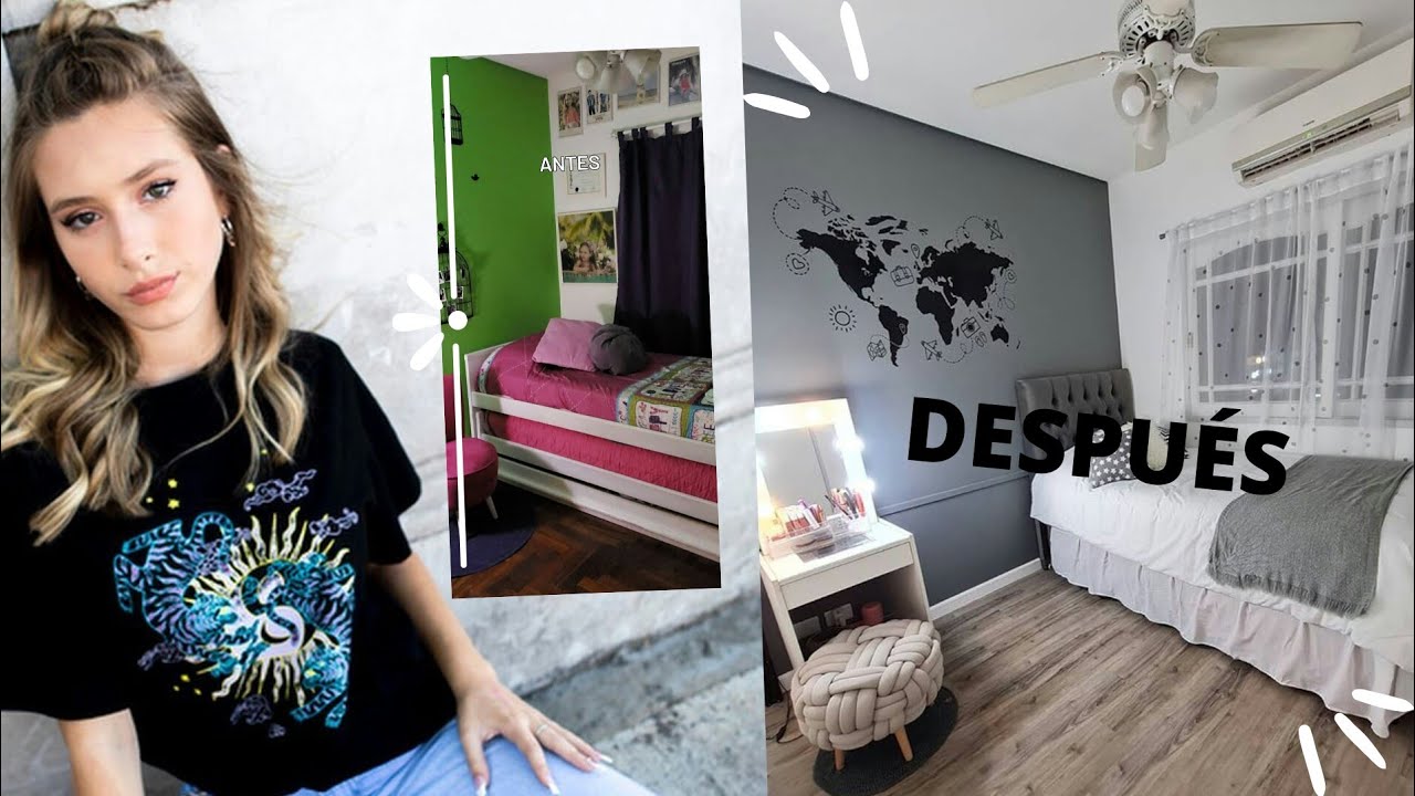Lola Poggio remodeló su cuarto, y nos muestran el resultado, también el antes y después