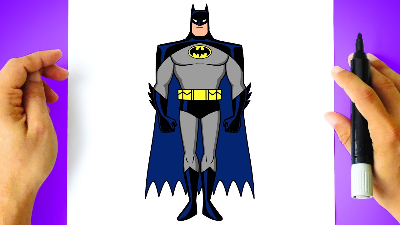 Como DESENHAR o BATMAN [Corpo Inteiro] - Cómo DIBUJAR a BATMAN [Cuerpo Entero] - Drawing Tutorial