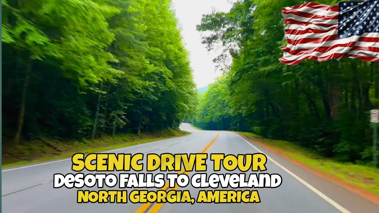 Scenic Drive Tour: Exploring DeSoto Falls to Cleveland, Georgia in America | #malgareasghar