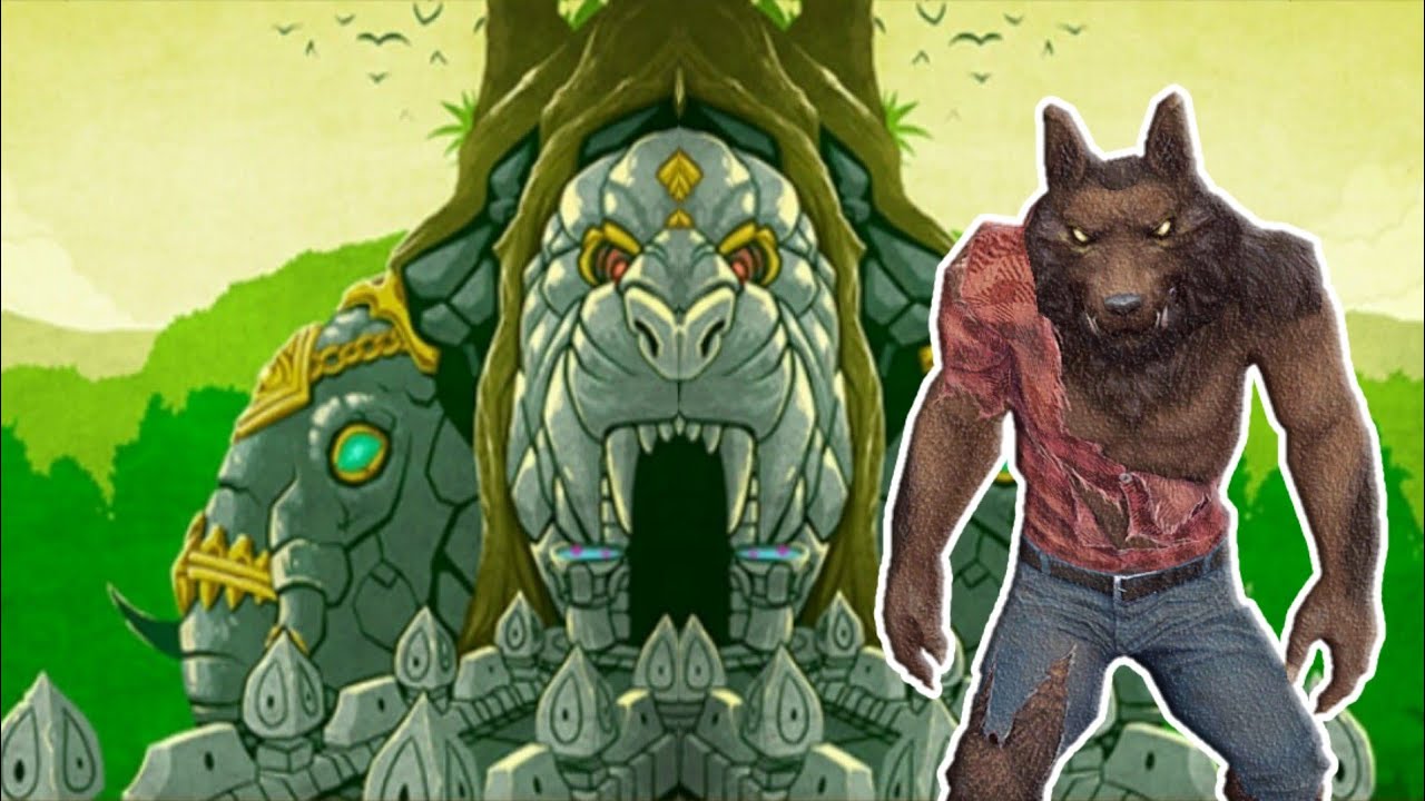 Wolfman Running in Lost Jungle Temple Run 2