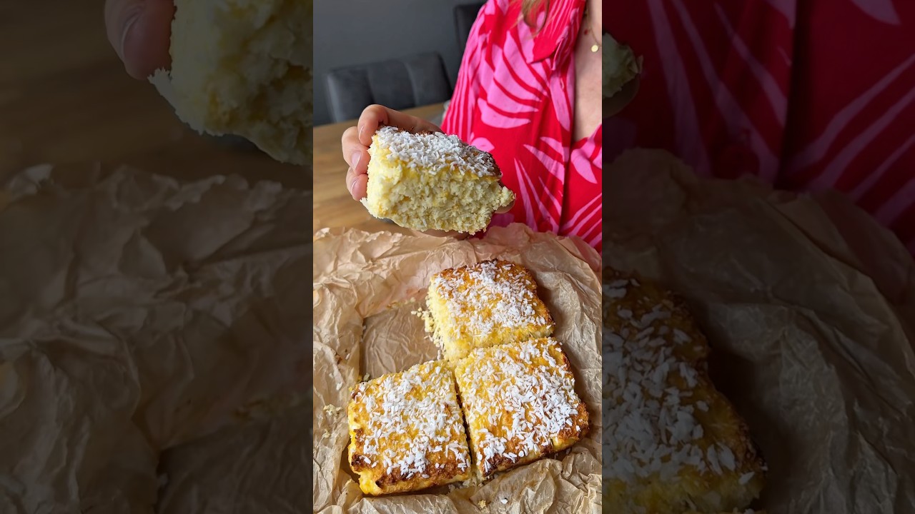4 Zutaten, Joghurt Kokoskuchen 🥥
