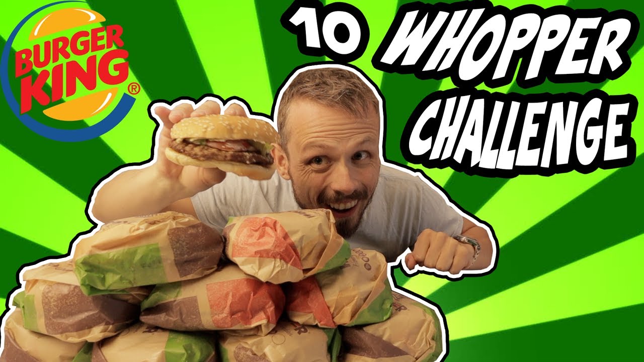 10 Whopper Challenge - Pr&oslash;ver meg p&aring; samme utfordring som verdens beste konkurransespisere!