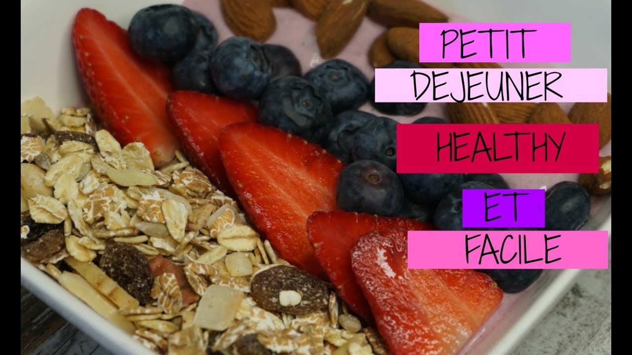 RECETTE PETIT DEJEUNER HEALTHY SUCRE