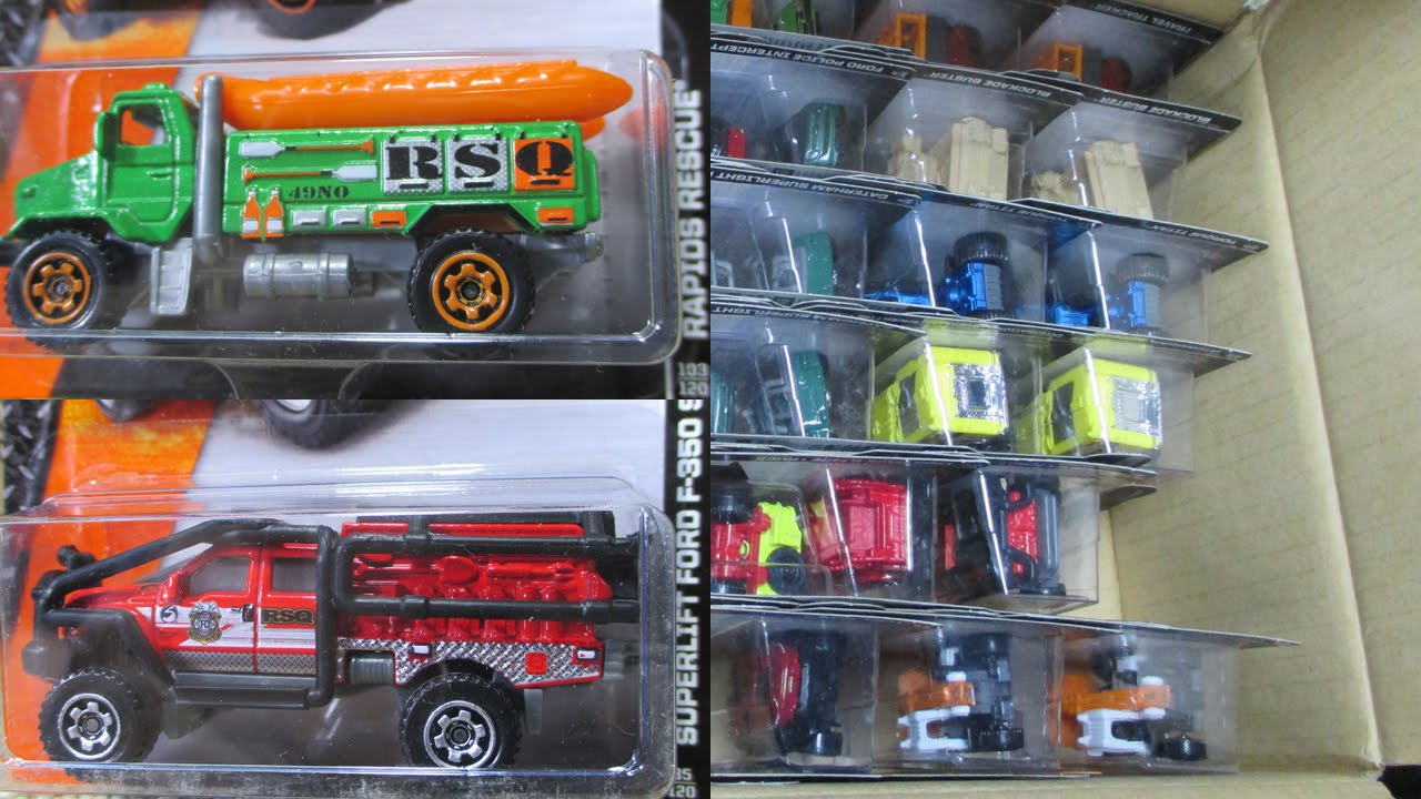 2014 L Case Matchbox Unboxing With New Rapids Rescue