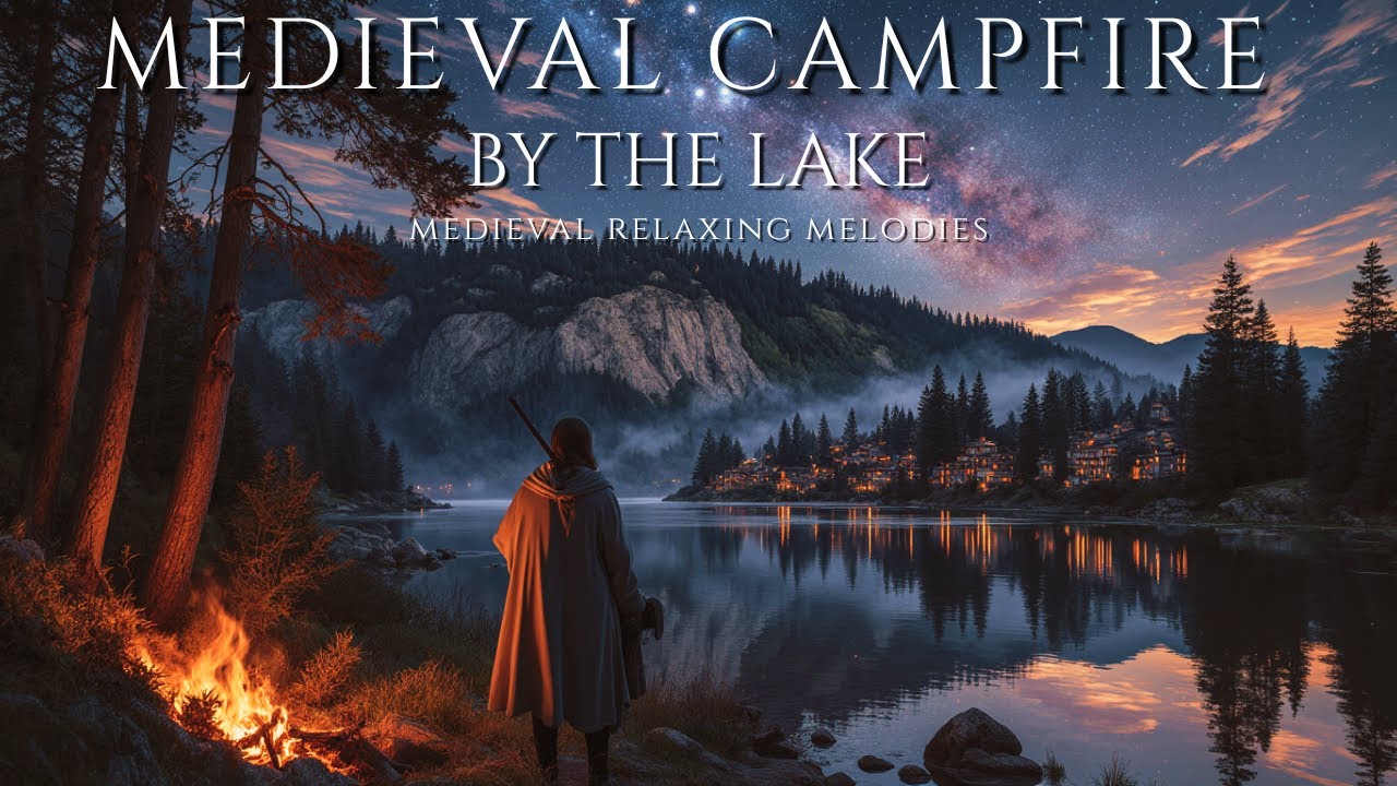 Medieval Campfire by the Lake｜Relaxing Fantasy Music for Study & Relaxation