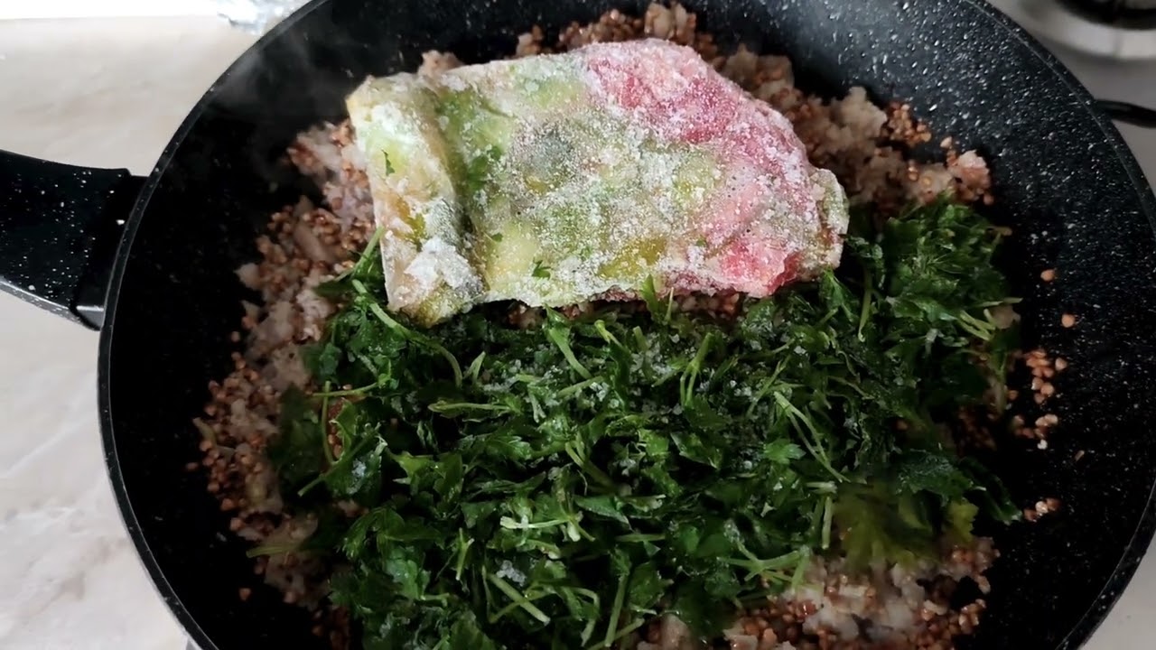 Griķi un maltā gaļa mērcē! Гречка с фаршем в соусе! Buckwheat with minced meat in sauce!