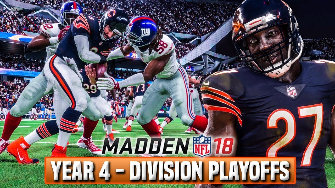 Madden 18 Bears Franchise Year 4 - Division Playoffs vs Giants - Ep.77