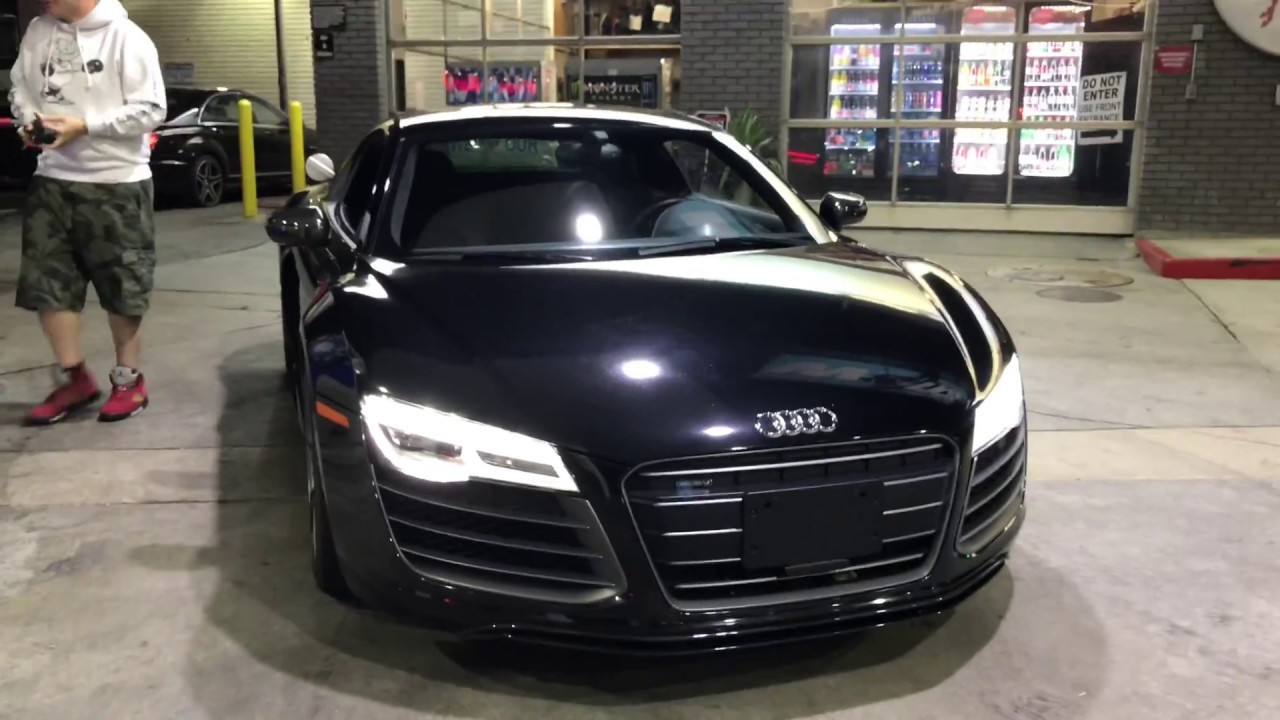 V10 Audi R8 Plus + with Larini Exhaust! Crazy midnight canyon ride!!