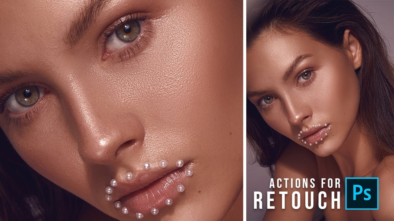 Create Retouching Actions - Frequency Separation ( Photoshop )