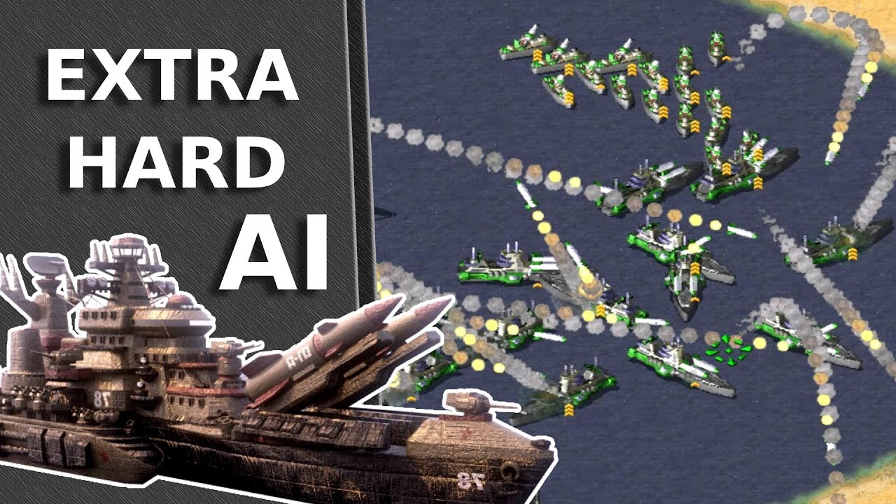 Red Alert 2 | The Dreadnought Defence Style | (7 vs 1)