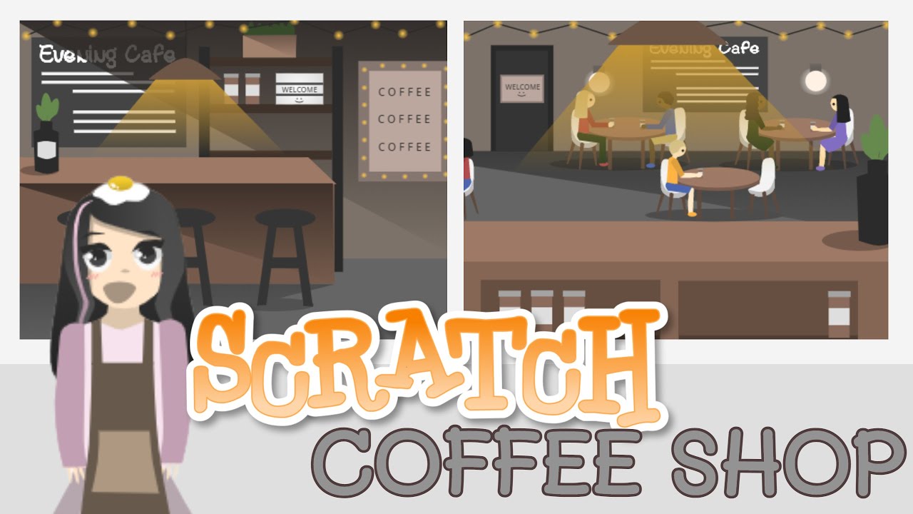 How to Make a Basic Coffee Shop | Café Game on Scratch - Tutorial
