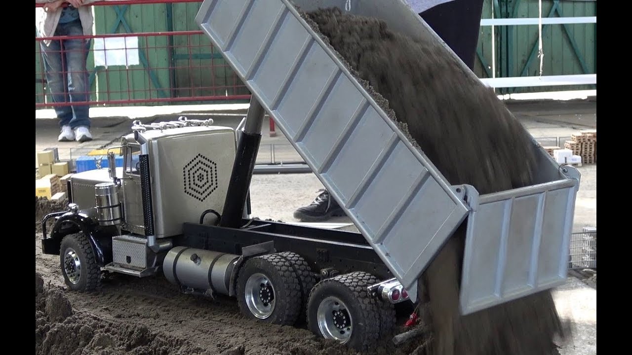 6x6 King Hauler RC tipper truck dumping and other RC Trucks