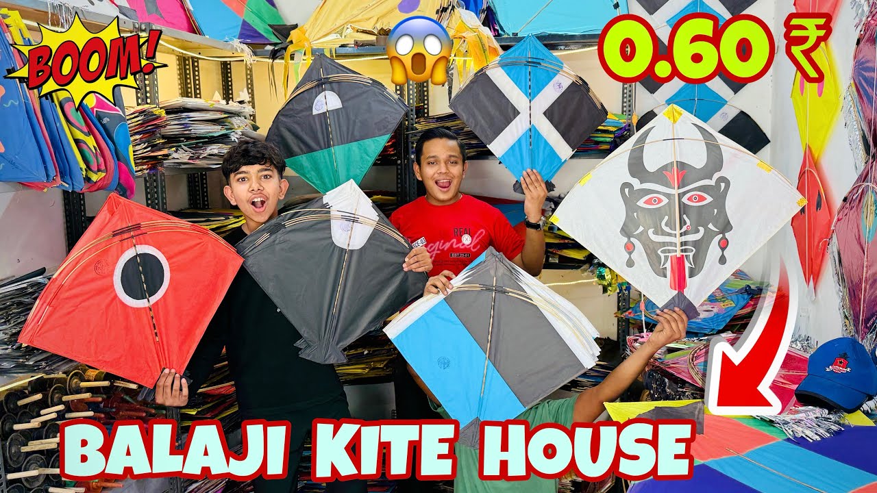 Cheapest Kite Shop In Delhi || Balaji Kite House || All Type Kite & Manjha Avilable || Giveaway !!