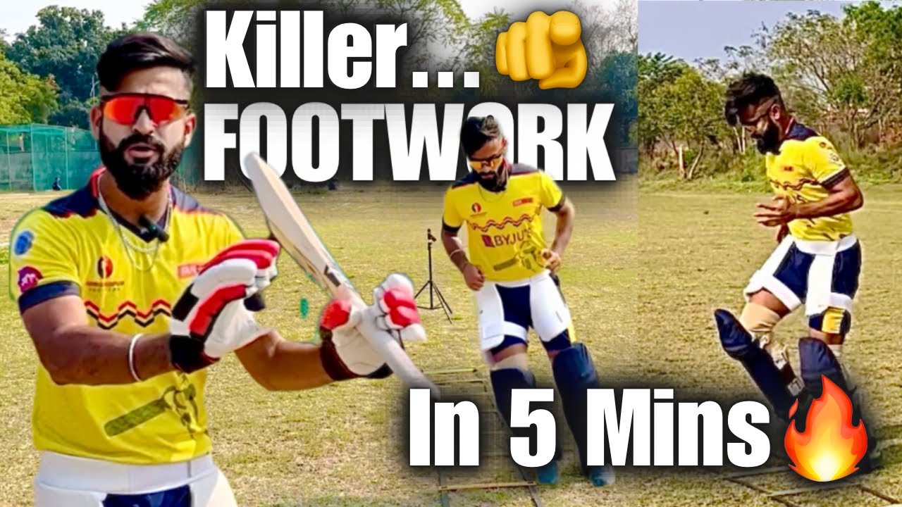 How to Improve FOOTWORK in Cricket🔥 | Footwork Cricket BATTING | Batting me Footwork Kaise kare?💯✅