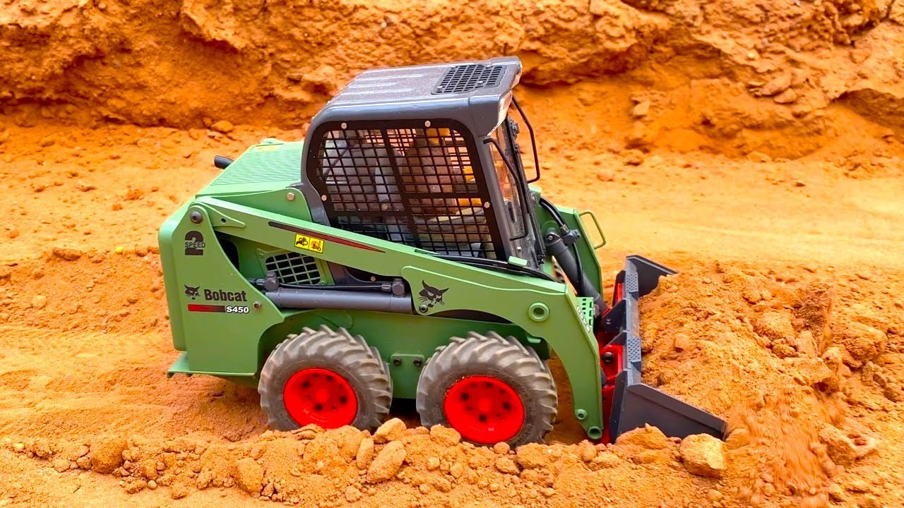 AWESOME SKID STEER RC BOBCAT in the CONSTRUCTIONSWORLD in 4K