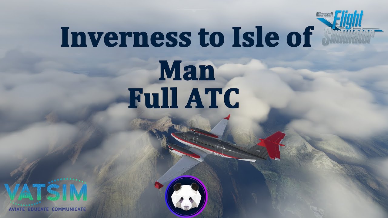 MSFS | Black Square B350 | Gama Aviation Livery | VATSIM | Full ATC | Inverness to Isle of Man |