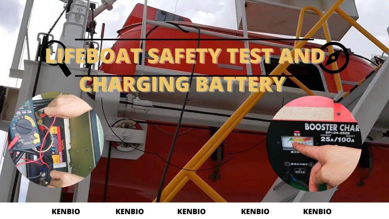 Ships Lifeboat Safety Check And Battery Charging
