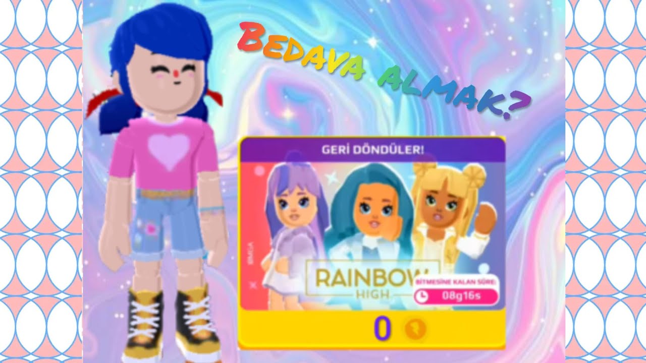 Rainbow high karakterleri bedava almak🌈 PK XD Türkçe