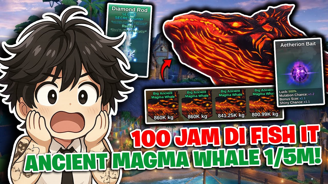 Dapetin Ancient Magma Whale 1/5M & Aetherion Bait Secara Bersamaan⁉️