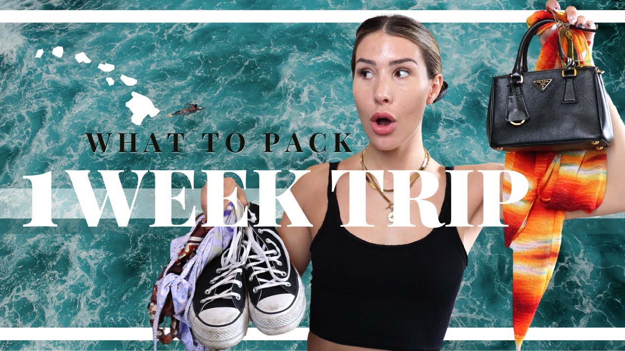 WHAT TO PACK FOR A 1 WEEK VACATION (Travel Clothing Essentials For Your Suitcase)