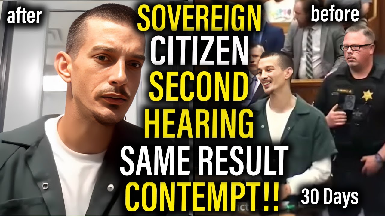 Sovereign Citizen Loses Control in Second Court Hearing, Sentenced to 30 Days!!Part 2