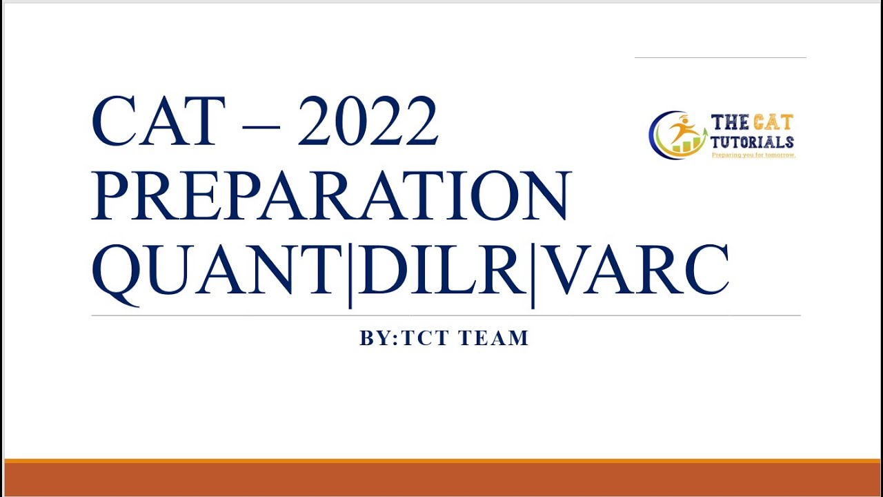 CAT 2022 Preparation
