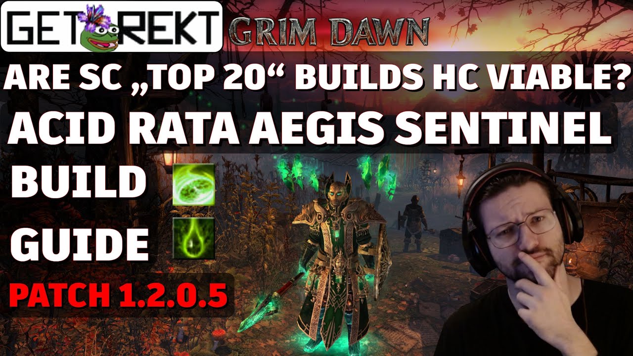 Отличительные особенности сборки Grim Dawn — Acid Retaliation Aegis Sentinel — SC 