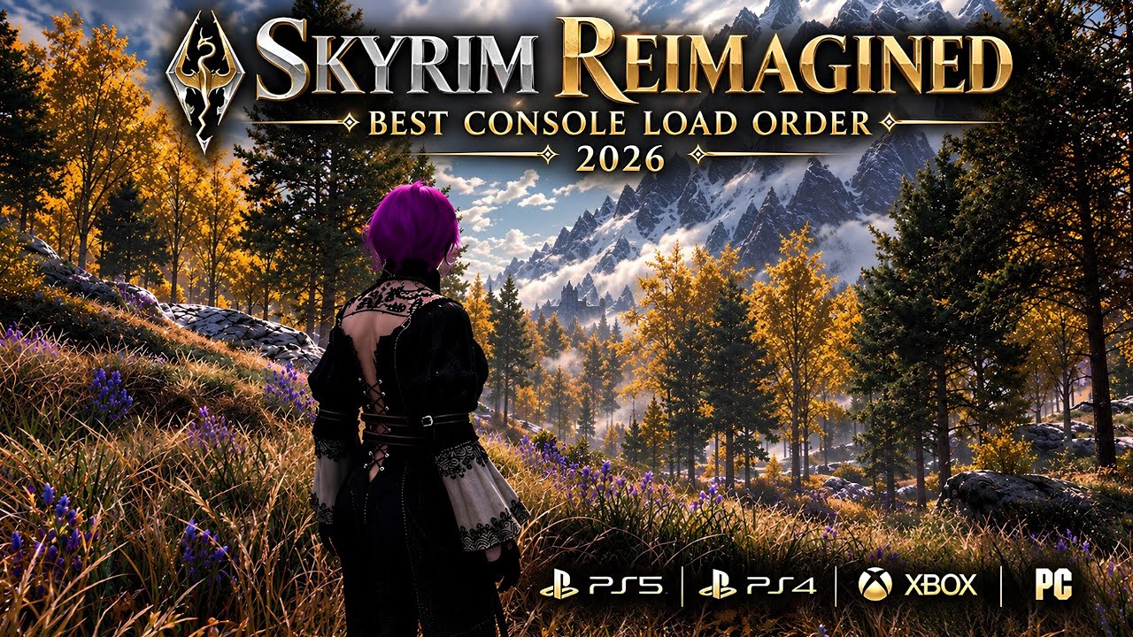 I Completely Transformed Skyrim With Just 30 Mods! | Best Console Load Order 2026