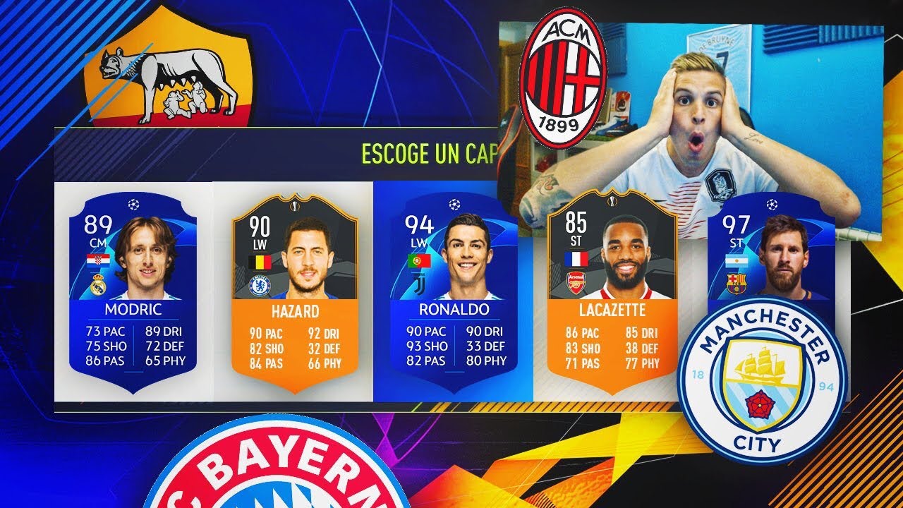 FUT DRAFT SOLO CHAMPIONS LEAGUE Y EUROPA LEAGUE!!!