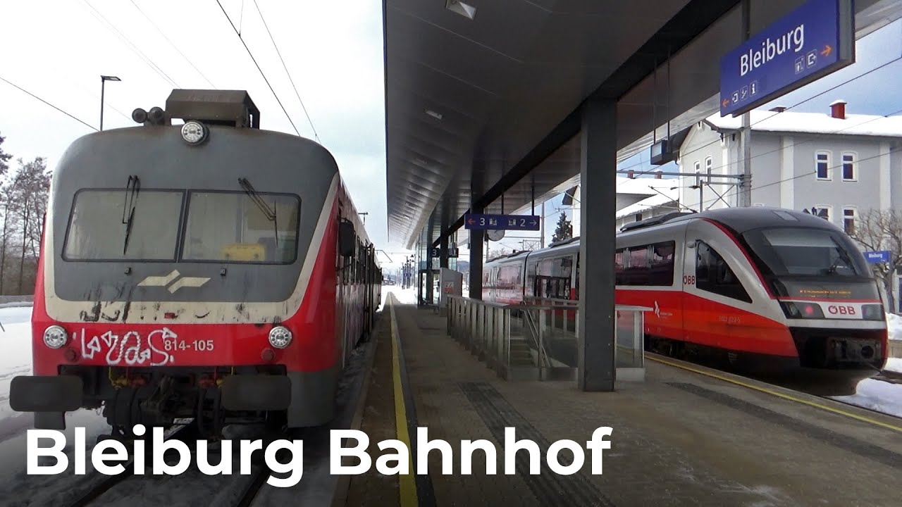 Austrian Trains Vlog #16 - Bleiburg Station near the Slovenian Border in Carinthia (30.01.2023)