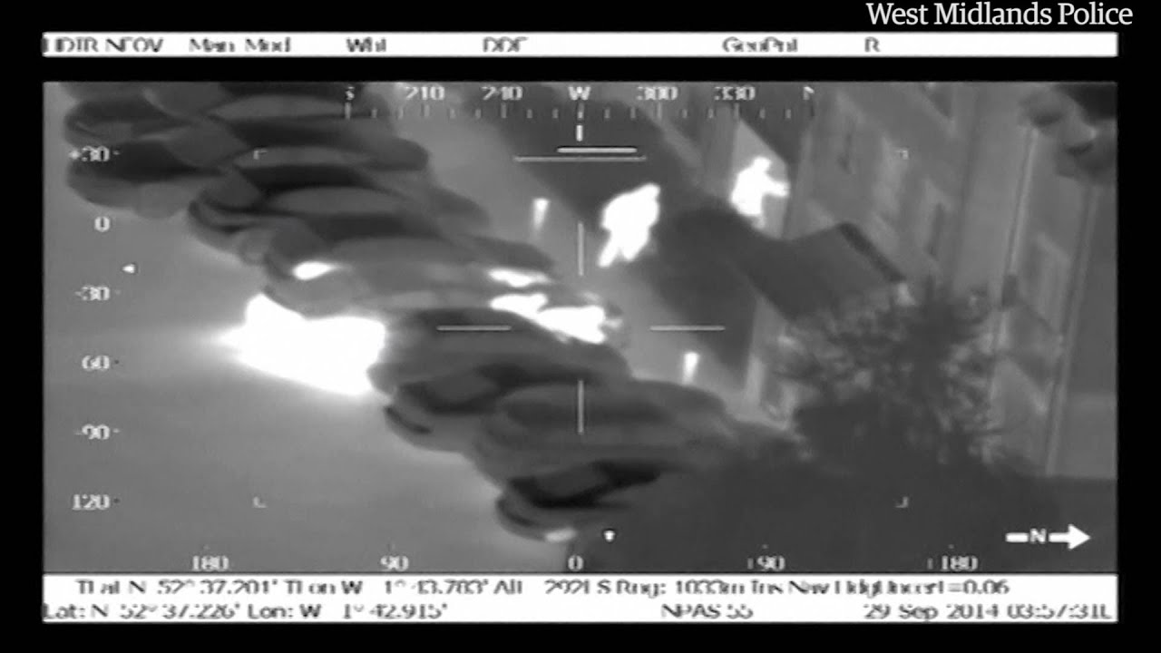 Police chase through West Midlands caught on dashcam