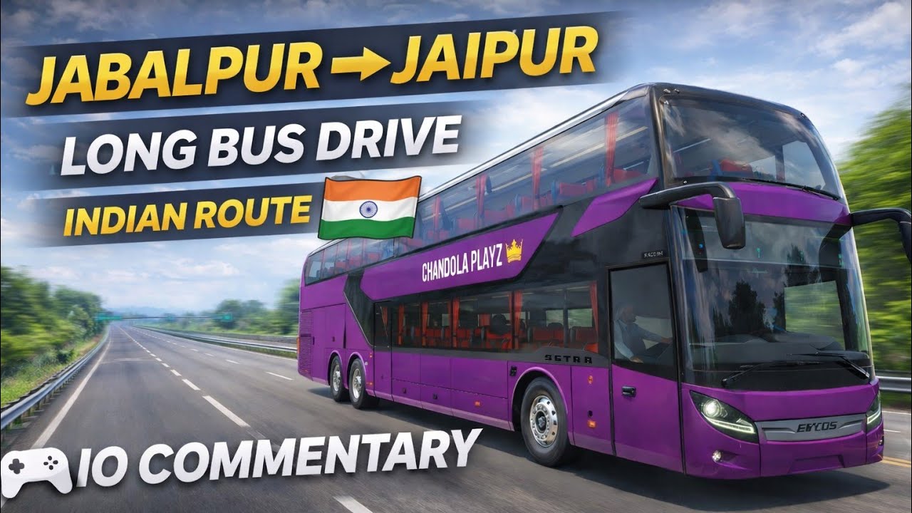 Indian Highway Drive 🇮🇳 | Jabalpur to Jaipur | Bus Simulator Ultimate | No Commentary