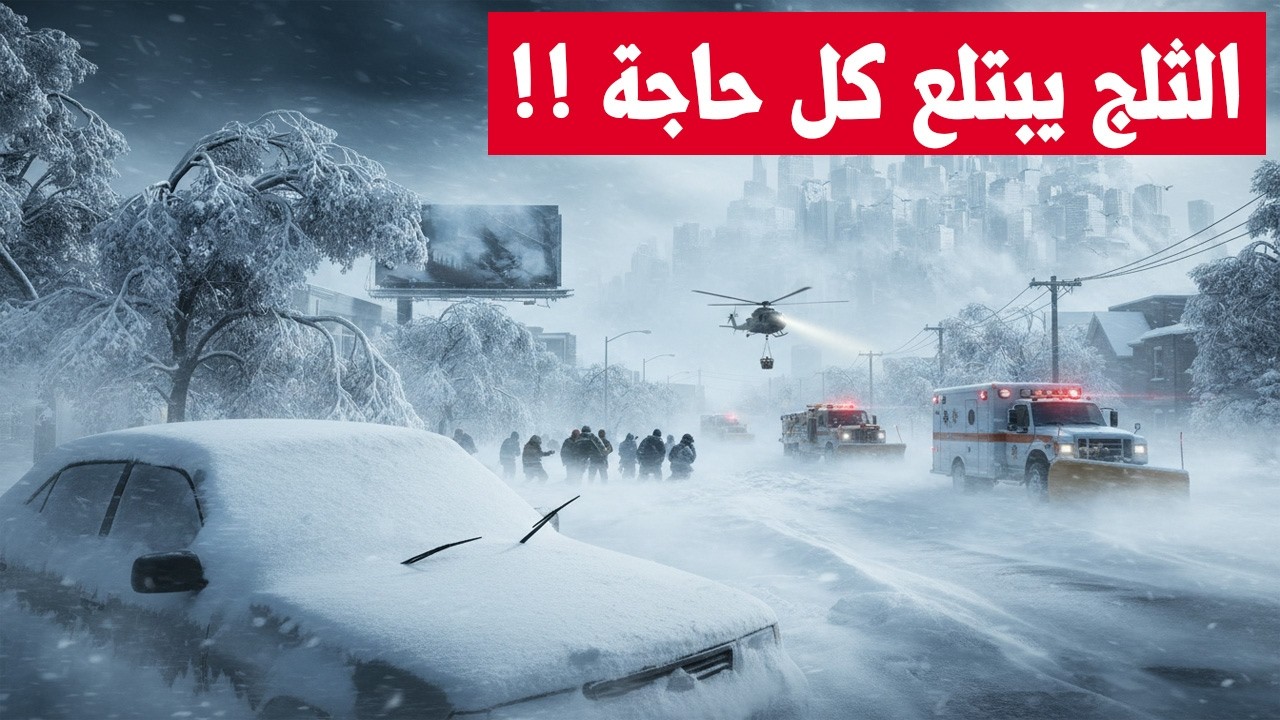 لن تصدق ما فعله الجليد! مدن أمريكية معزولة تماماً ومشاهد إنقاذ بالمروحيات