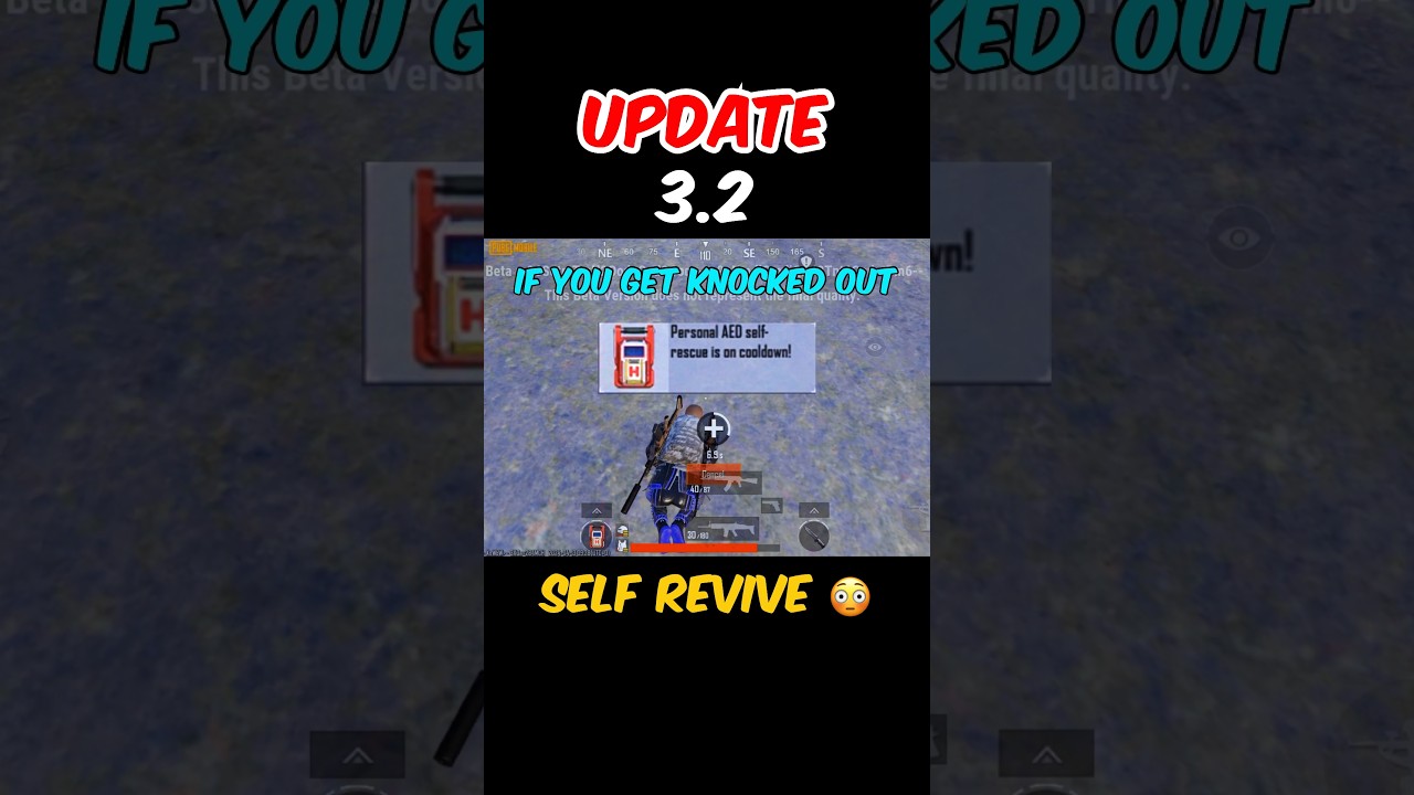 Self Revive 😳 | PUBG 3.2 UPDATE #pubg #pubgmobile #bgmi #newupdate #bgminewupdate