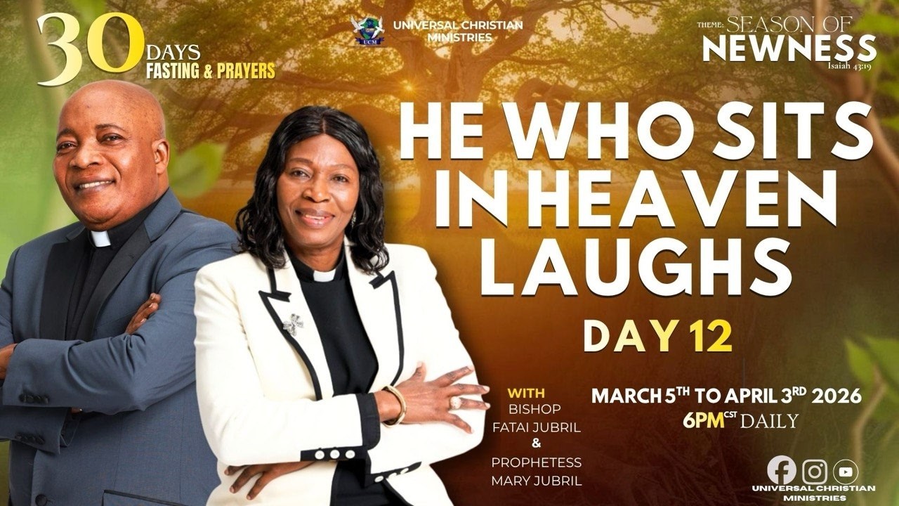 30 Days Fasting & Prayer Day 12 LIVE with #BishopFataiJubril 3/16/26