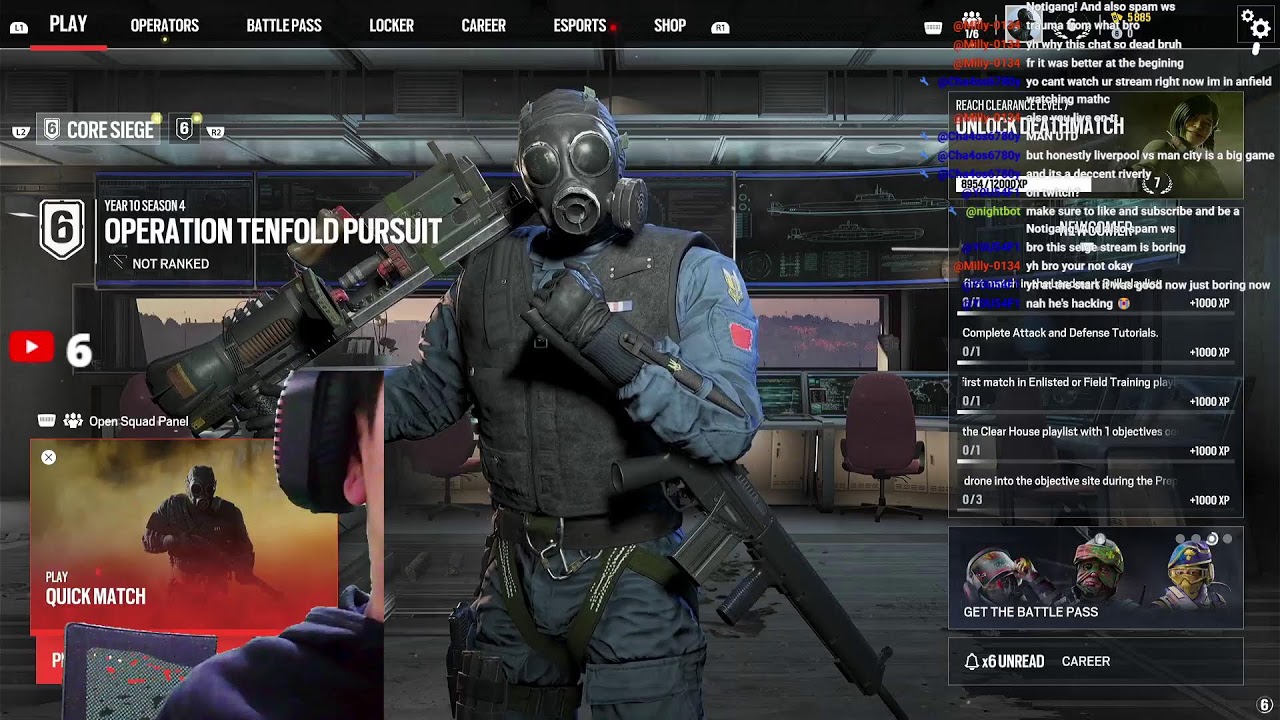 🔴PLAYING rainbow six siege AND wagering for $100 // W FACECAM // R6s🔴