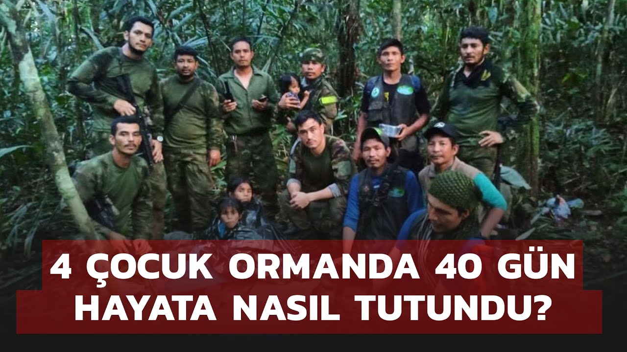 Çocuklar 40 gün boyunca Amazon ormanlarında hayata nasıl tutundu?
