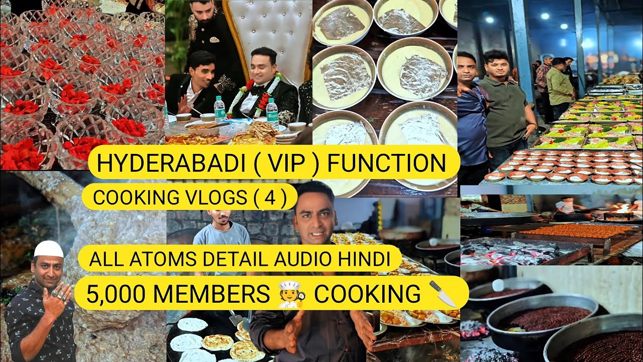 5.000 members | hyderabadi ( VIP ) function |  cooking vlogs 🔪 🧑‍🍳 ( 4 )👍♥️