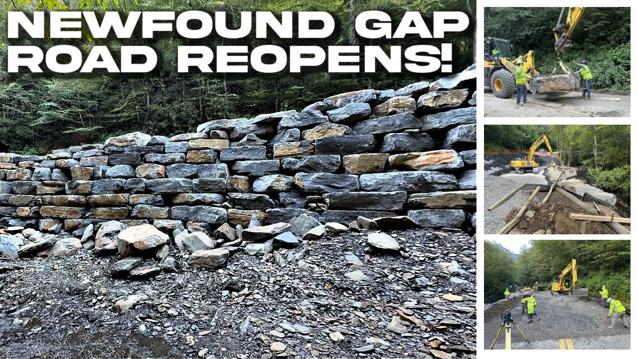Newfound Gap Road REOPENS 18 Days EARLY! | 1st Look At New Construction