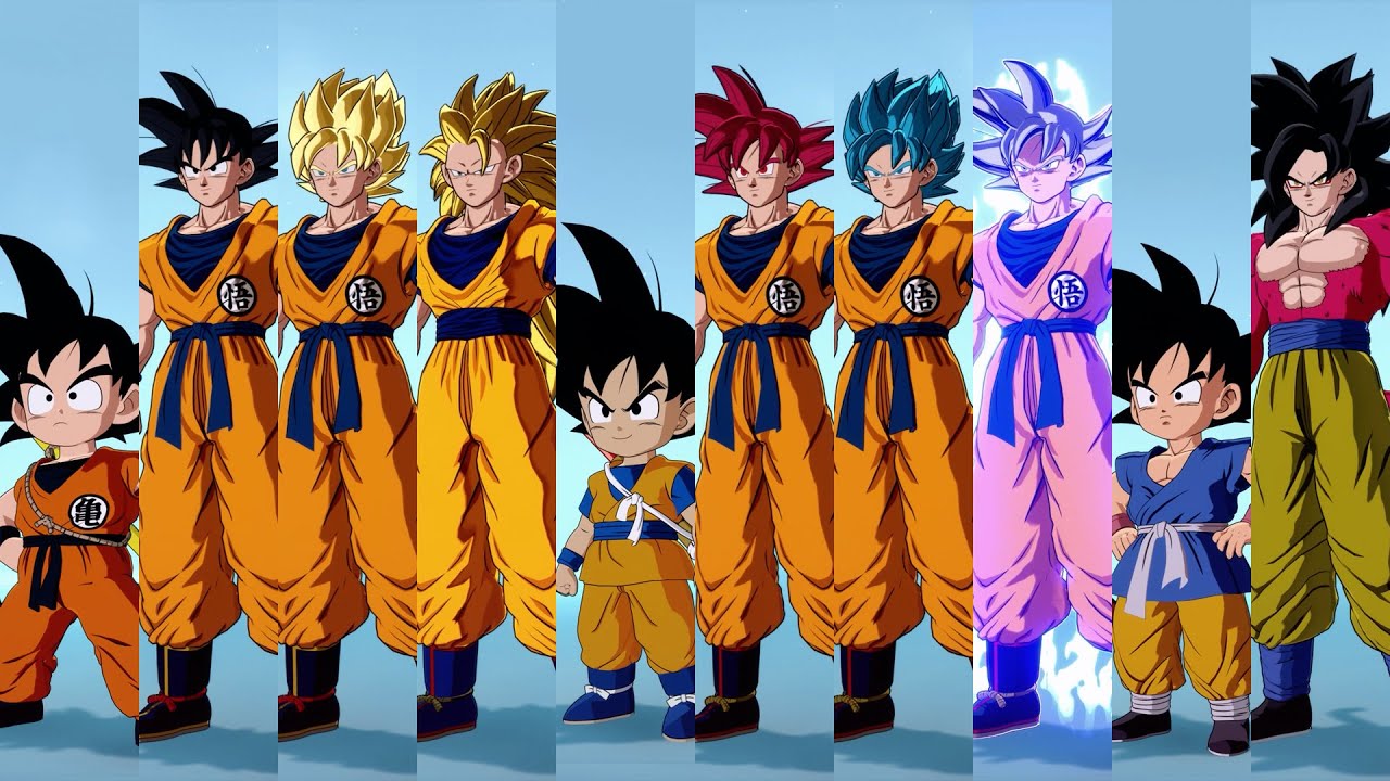 Dragon Ball Sparking Zero - All Goku Complete Moveset
