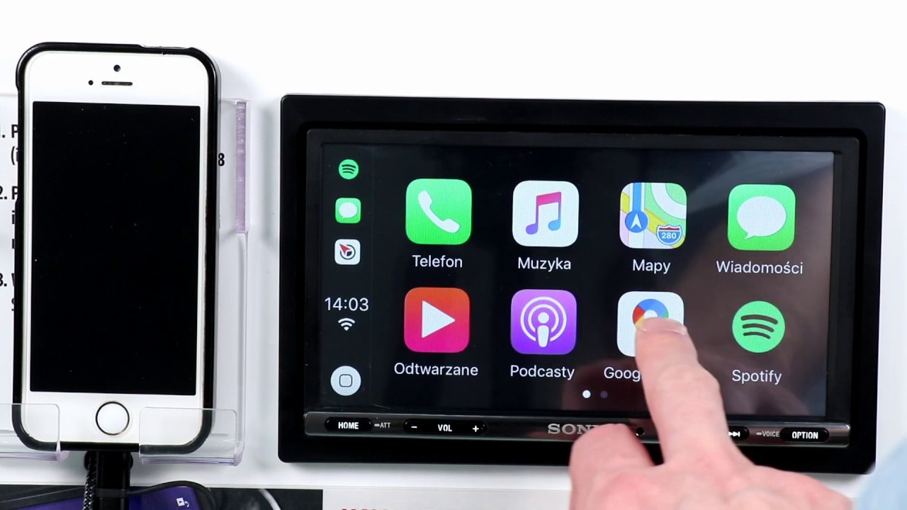 Radio samochodowe z Android Auto i CarPlay (Sony XAV-AX3005 DAB)