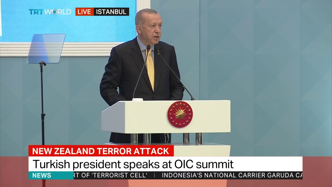 Turkish President Erdogan addresses OIC summit in Istanbul