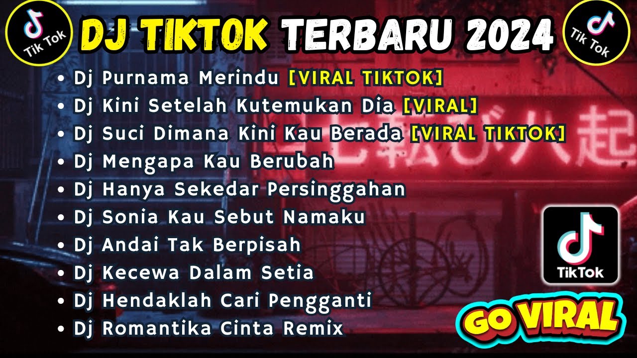 DJ TIKTOK TERBARU 2024 SLOW FULL BASS || DJ PURNAMA MERINDU | DJ AKU HIANATI KARENA SALAHMU SENDIRI