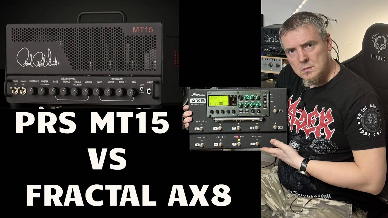Cyfrowy Potw&oacute;r kontra Lampowy Klasyk &ndash; FRACTAL AX8 vs PRS MT-15