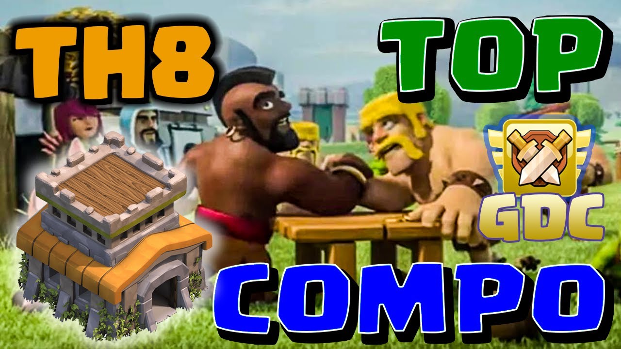 TOP COMPO HDV 8 GDC, LIGUE et RUSH Légende EASY en TH8 #compo #th8 #top1 | 𝐂𝐥𝐚𝐬𝐡 𝐨𝐟 𝐂𝐥𝐚𝐧𝐬 𝐅𝐑 🇫🇷