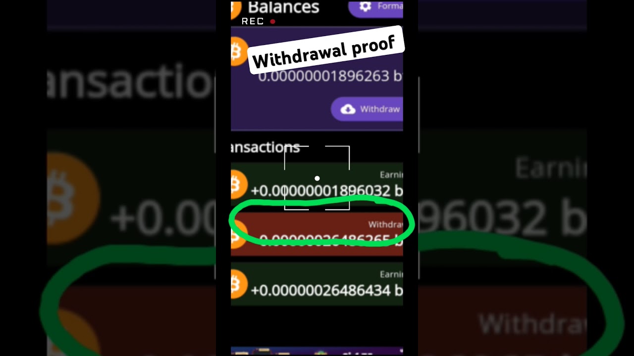 Bitcoin mining Crypto miner ||Withdrawal proof #bitcoinmining #crytpo #withdraw #viralshorts