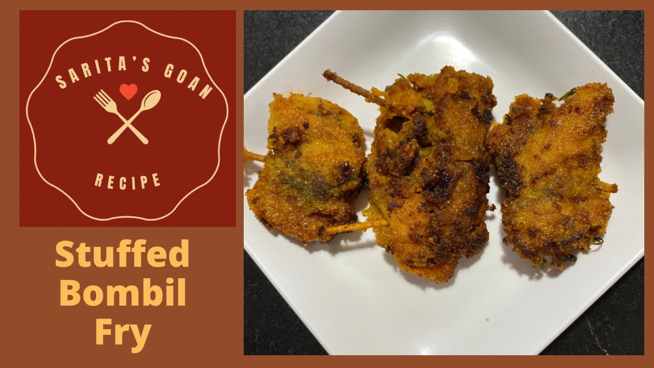 Stuffed Bombil Fry Recipe | Stuffed Bombay Duck with Masala Prawns | Sarita&rsquo;s Goan Recipes