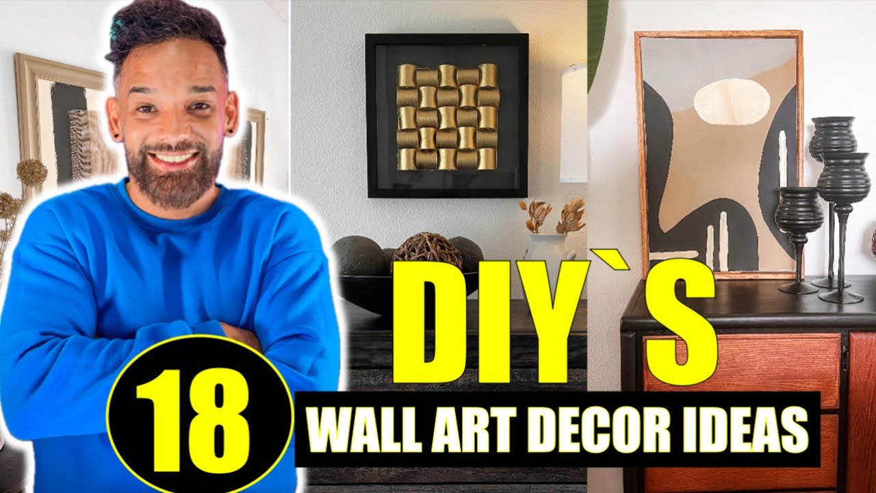 ⭐️  18 DIY’s Creativos! Cuadros Decorativos Modernos con Materiales Reciclados WALL ART