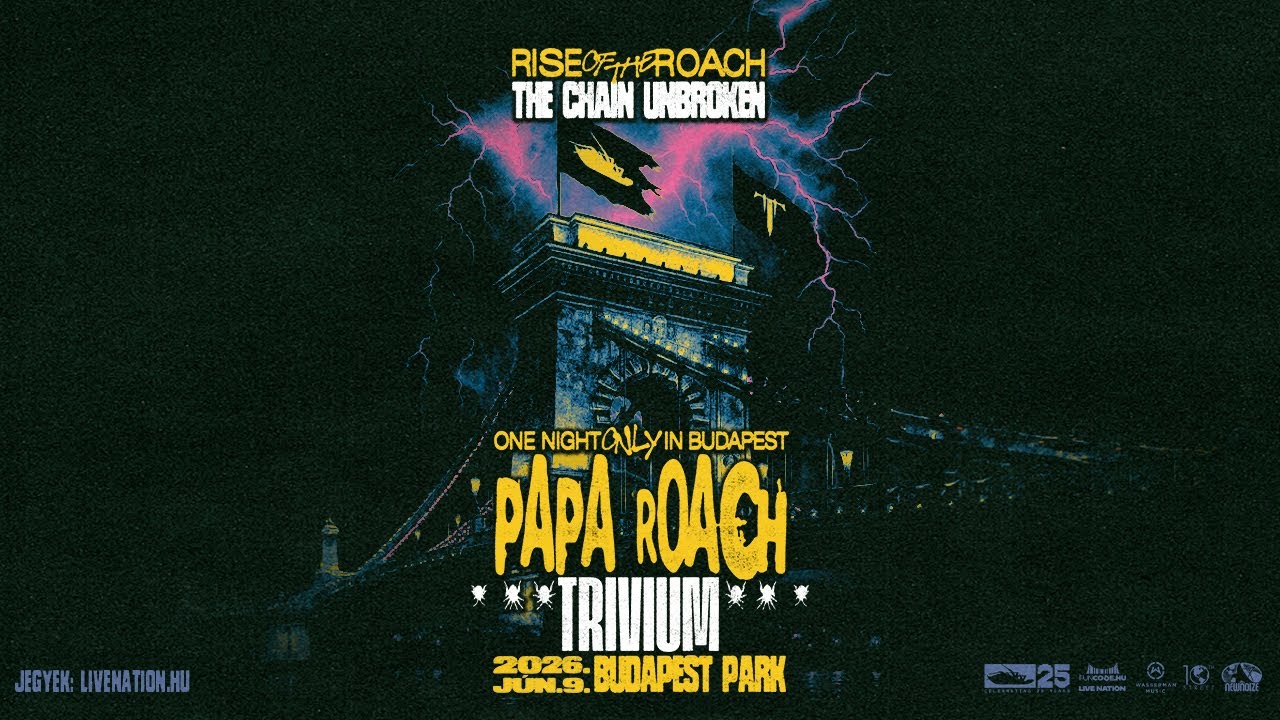 Papa Roach a Budapest Parkban!!🪳🔥